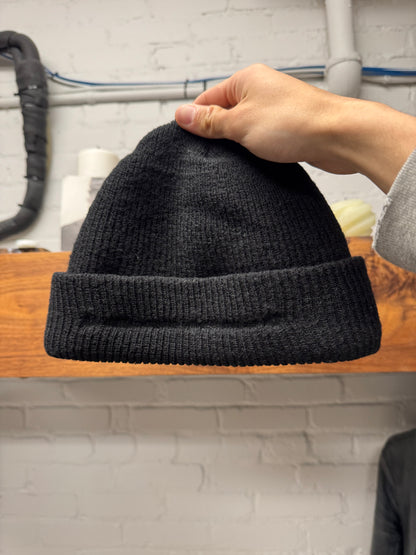 Chrome Hearts Black Ribbed ‘Plus Cross’ Wool Knit Beanie