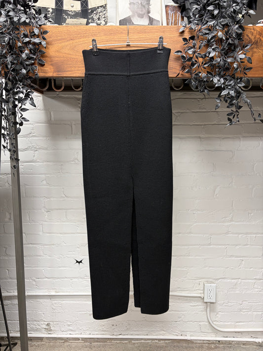 AW2025 Rick Owens ‘Concordians’ Split Black Short ‘Sliced’ Skirt