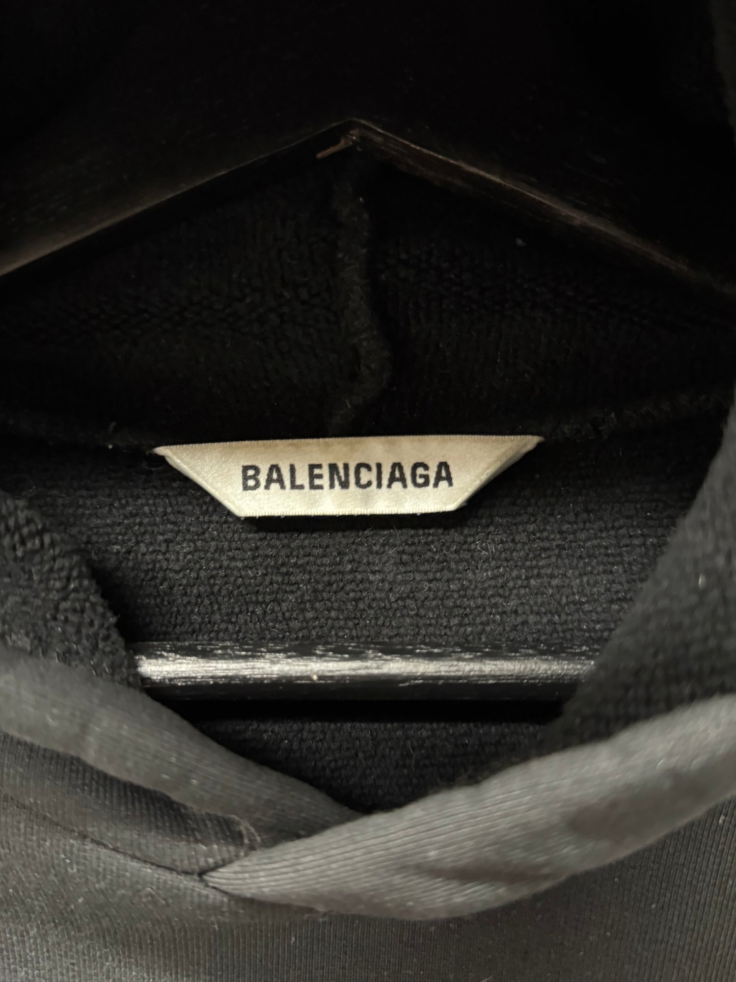 Balenciaga ‘Batwing’ Draped Back Pullover Hoodie