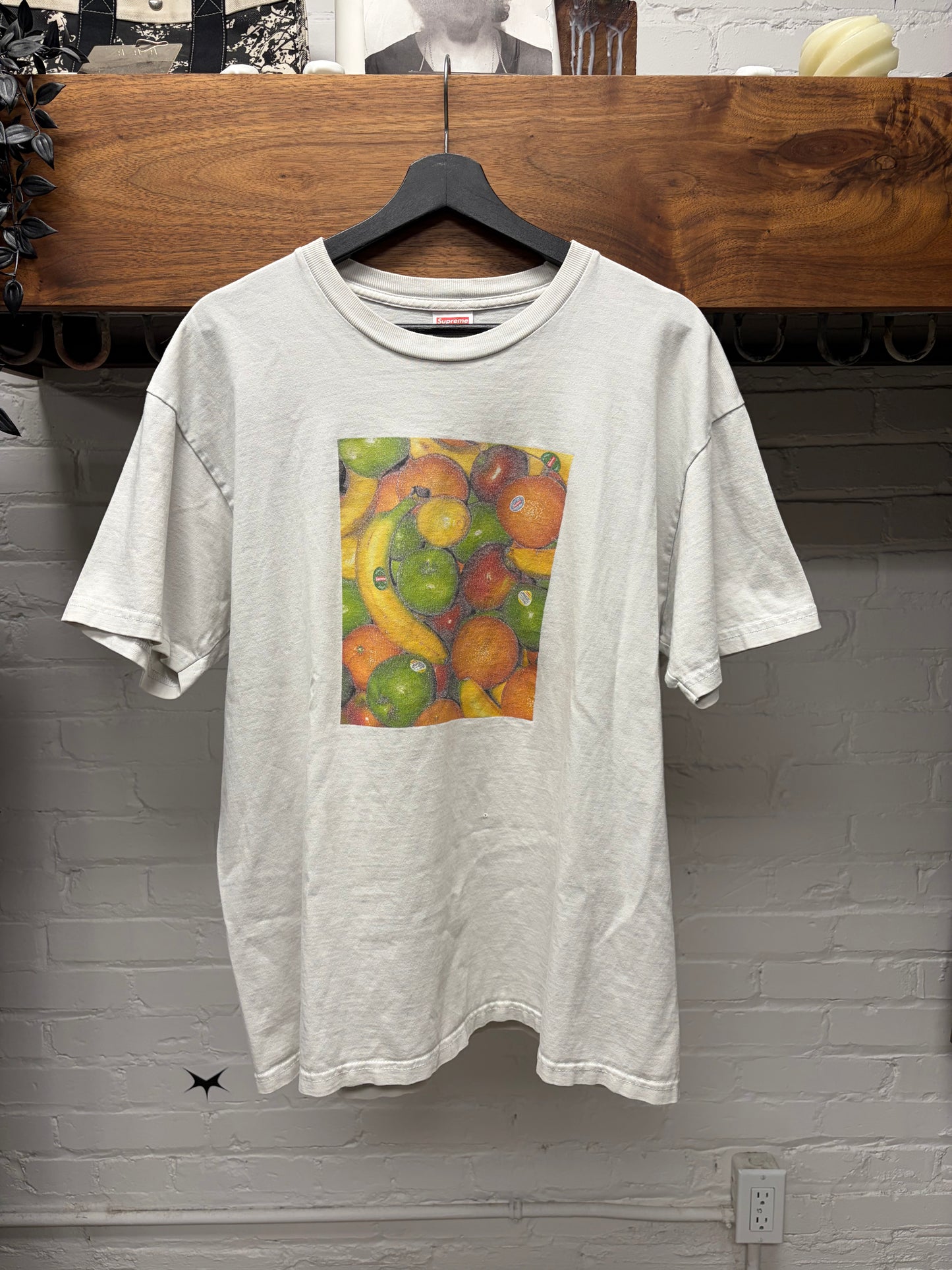 SS2019 Supreme ‘Fruit’ White Photo Graphic T-Shirt
