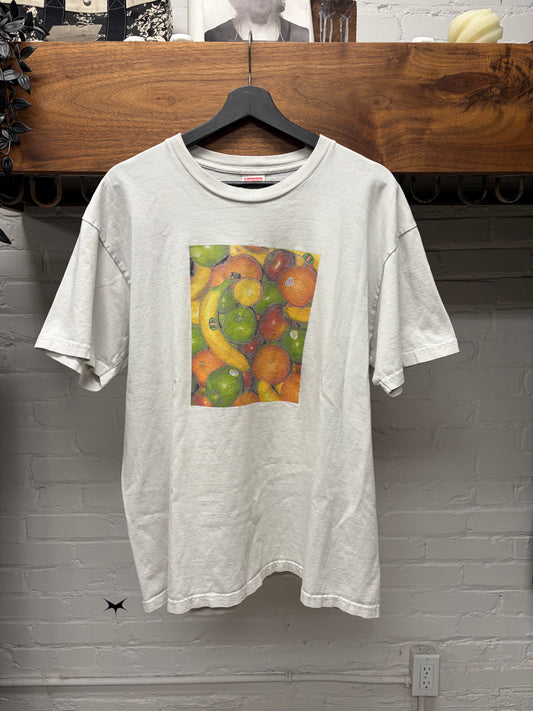 SS2019 Supreme ‘Fruit’ White Photo Graphic T-Shirt