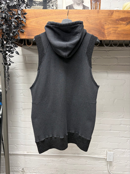 SS2003 Undercover ‘Scab’ Ribbed Cotton ‘Patti Smith’ Bolt Zip-Up Hoodie
