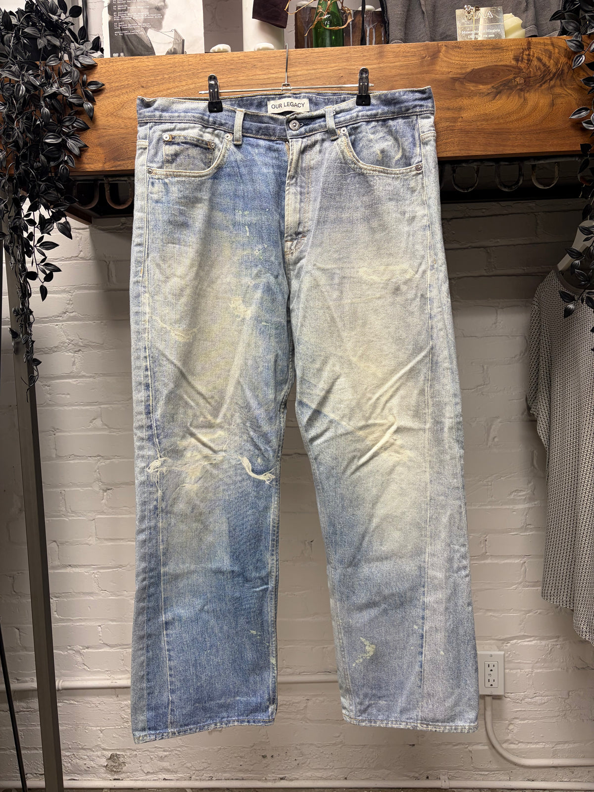 Our Legacy Trompe L’œil ‘Third Cut’ Washed Blue Denim