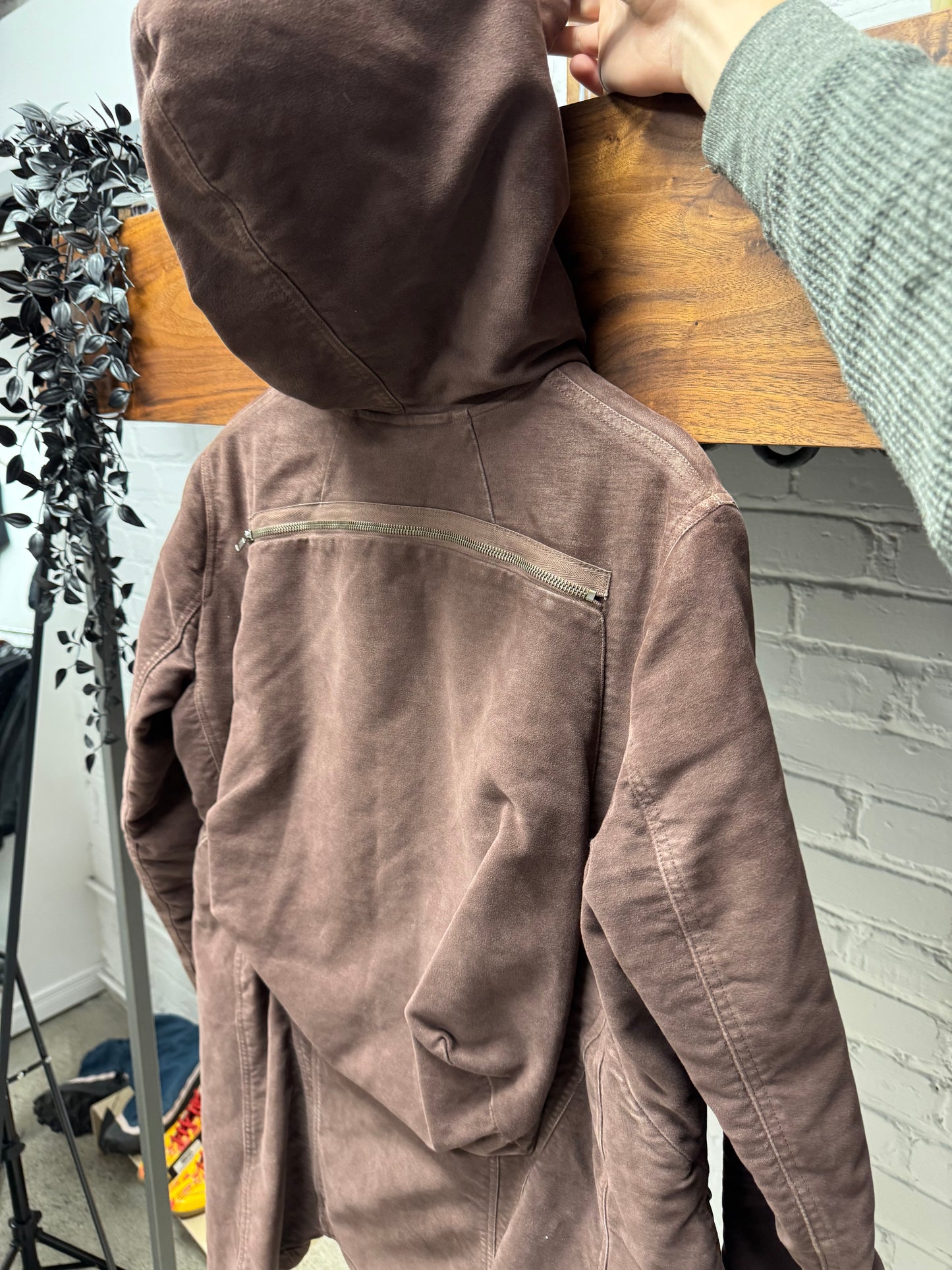 AW2014 Rick Owens ‘Moody’ Moleskin ‘Exploder’ Parka with Backpack
