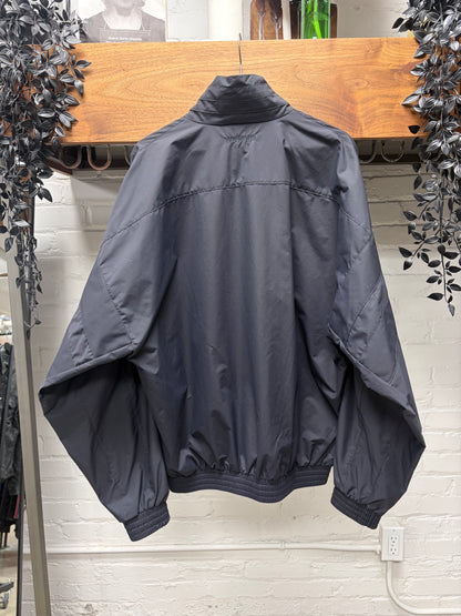 Vetements Embroidered Logo Black Oversized ‘Drop Shoulder’ Track Jacket