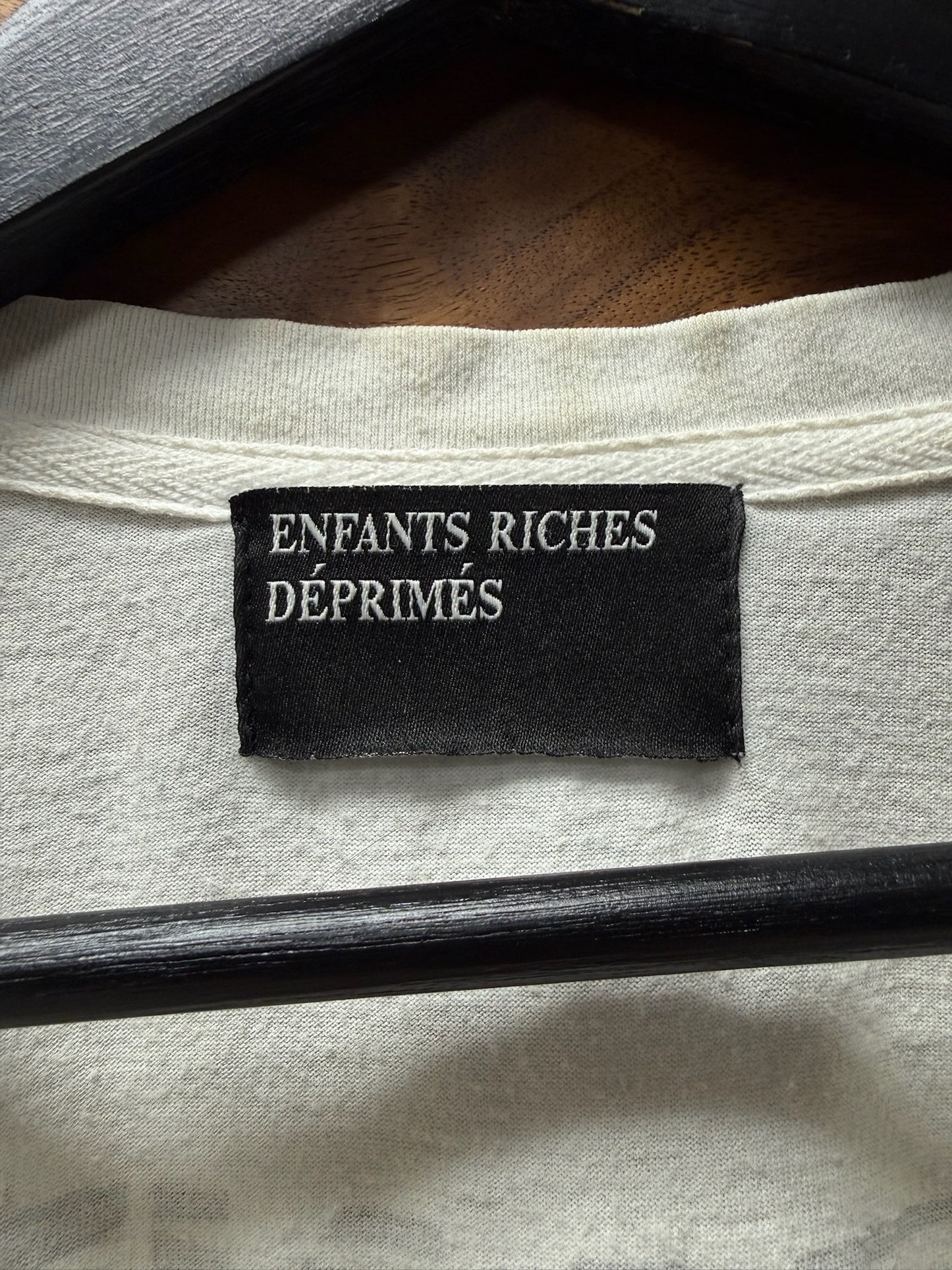 Enfants Riches Deprimes ‘TV Static’ White Logo T-Shirt