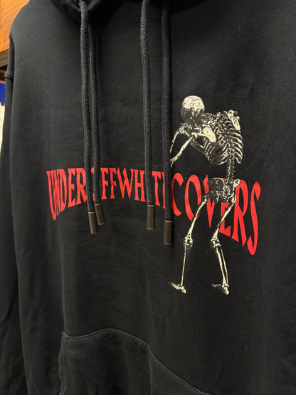 2019 Undercover x Off White ‘Skeleton RVRS’ Black/Red Graphic Hoodie