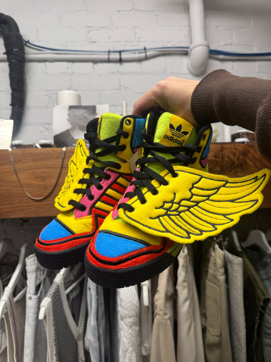 Jeremy Scott x Adidas ‘Wings 1.0’ Poppy High Top Sneakers