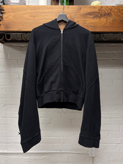 SS2024 Masion Margiela Cropped Fit Dropped Shoulder Zip-Up Hoodie
