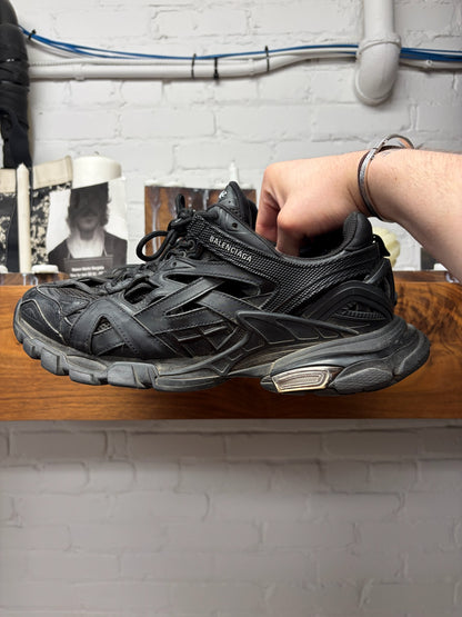 Balenciaga ‘Track 2’ Black/Silver Low Top Sneakers