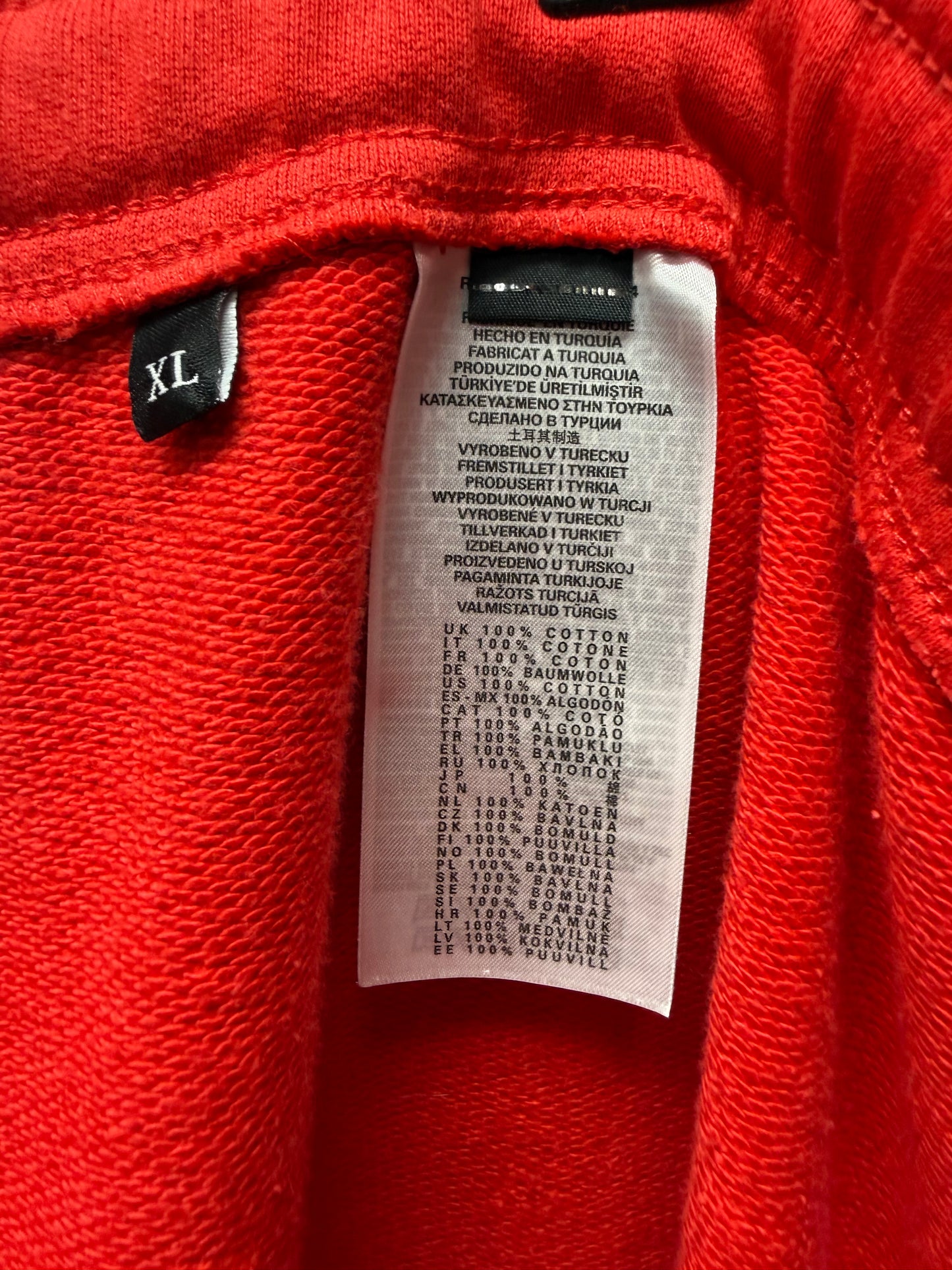 Diesel D-Logo Red/White Drawstring Sweatpants