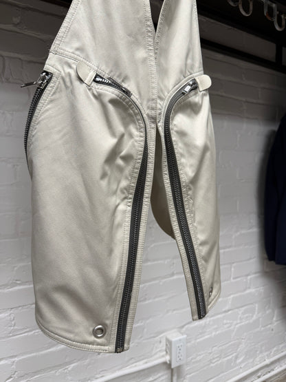 SS2023 Rick Owens ‘Edfu’ Pearl ‘Bauhaus’ Nylon Cargo Vest