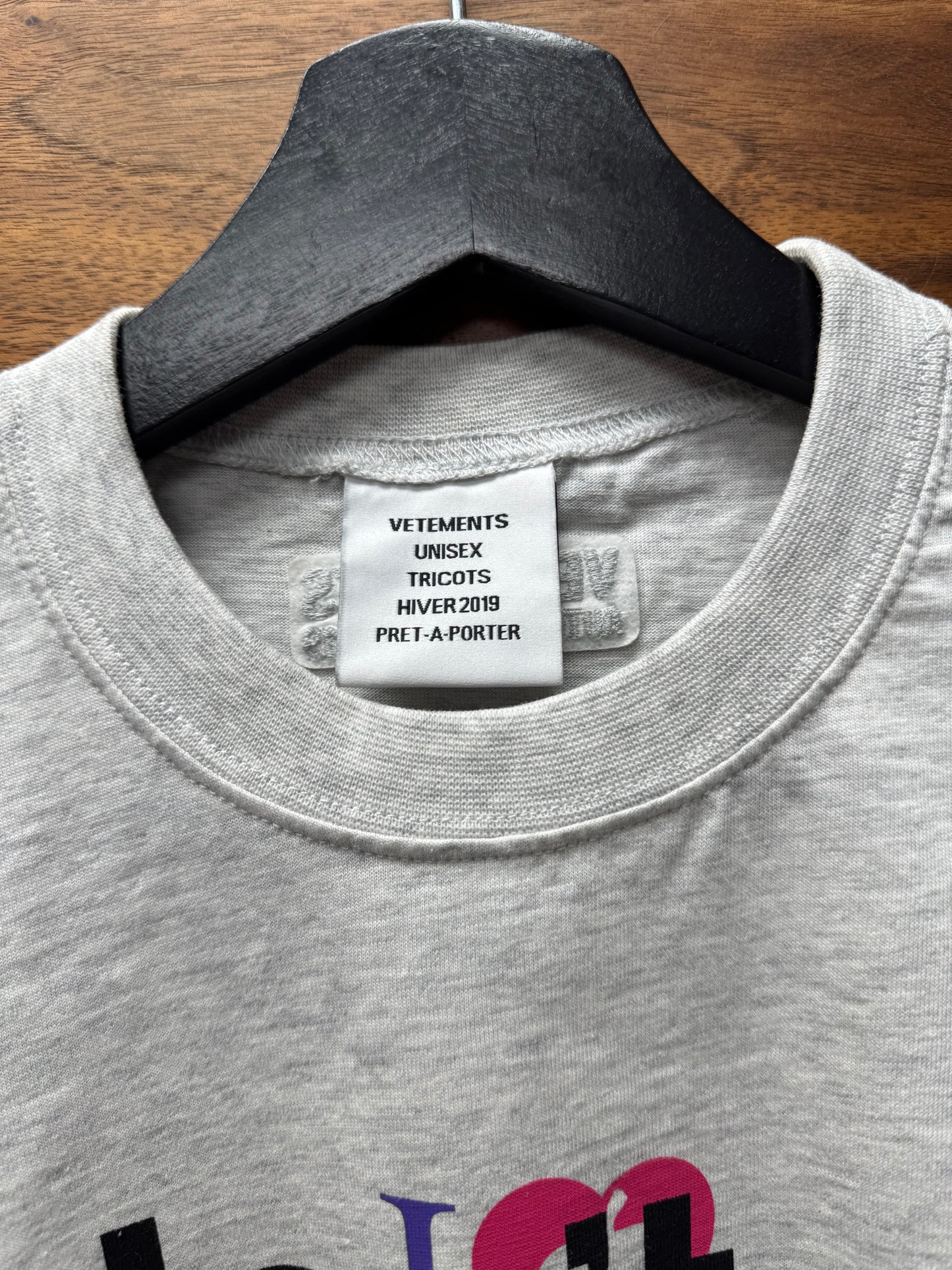 AW2019 Vetements ‘I Don’t Do Drama’ Slogan T-Shirt