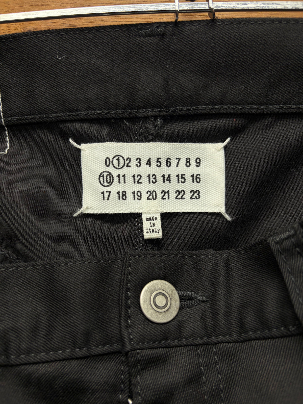SS2024 Maison Margiela ‘Invitation’ Patch Black Skinny Jeans