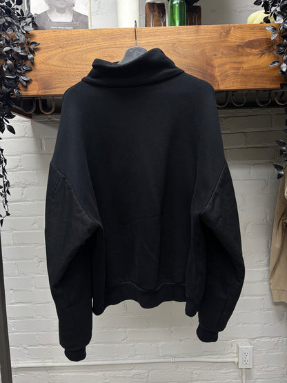 SS2018 Balenciaga ‘Twinset’ Hybrid Sleeve Quarter Zip Sweatshirt
