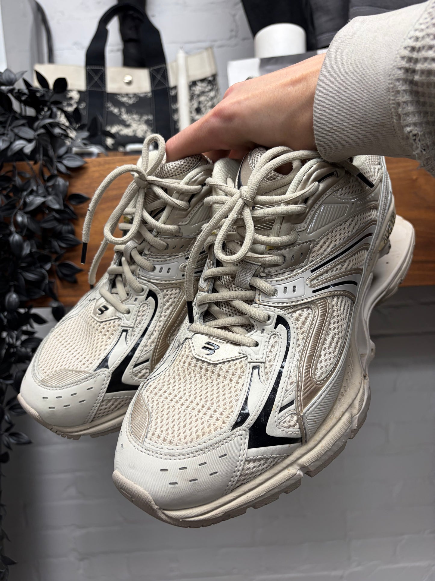 Balenciaga ‘Xpander’ Tan Brown Low Top Athletic Sneakers
