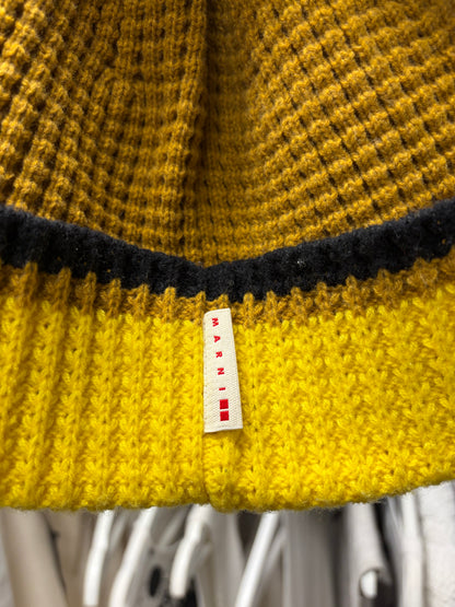 Marni x Uniqlo Yellow Wool Blend Knit Beanie
