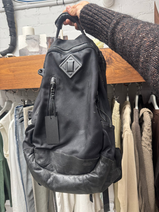Visvim ‘20L’ Black Calf Leather/Cavas Hiking Backpack