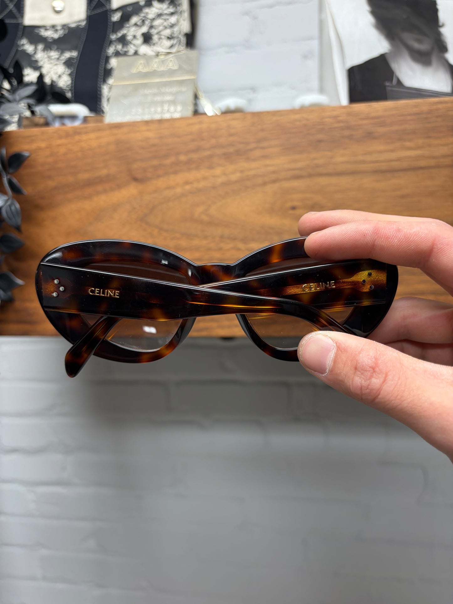 Celine ‘CL40320U’ Brown Tortoiseshell Cat Eye Sunglasses