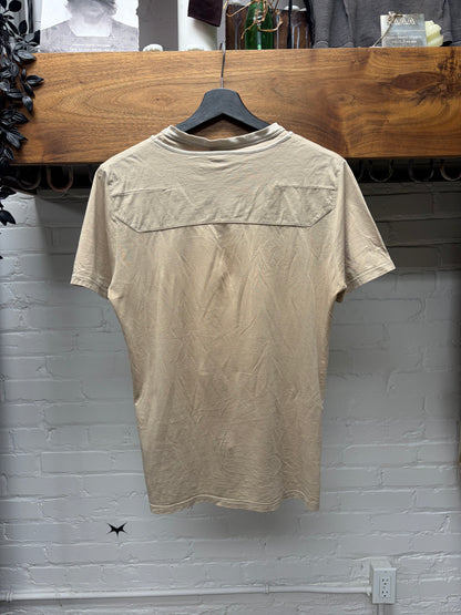 SS2007 Dior Homme by Hedi Slimane ’We Look Good Together’ Japan Exclusive ‘Double Collar’ Beige T-Shirt