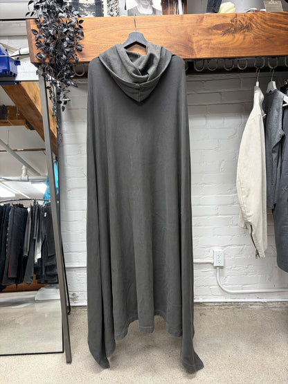 AW2004 Raf Simons ‘Waves’ Faded Grey Zip-Up Cloaked Hoodie