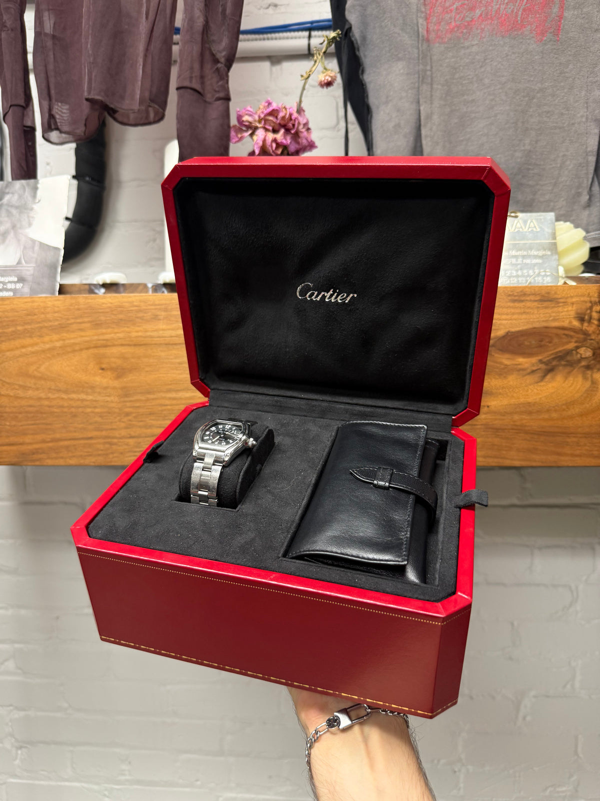 2014 Cartier ‘Roadster’ Full Set ‘Ref. 2510’ Silver Wrist Watch