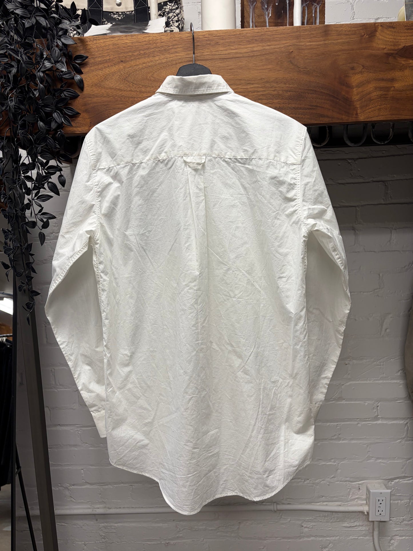 Raf Simons Archive Redux ‘Closer’ Joy Division White Oversized Button Up Shirt
