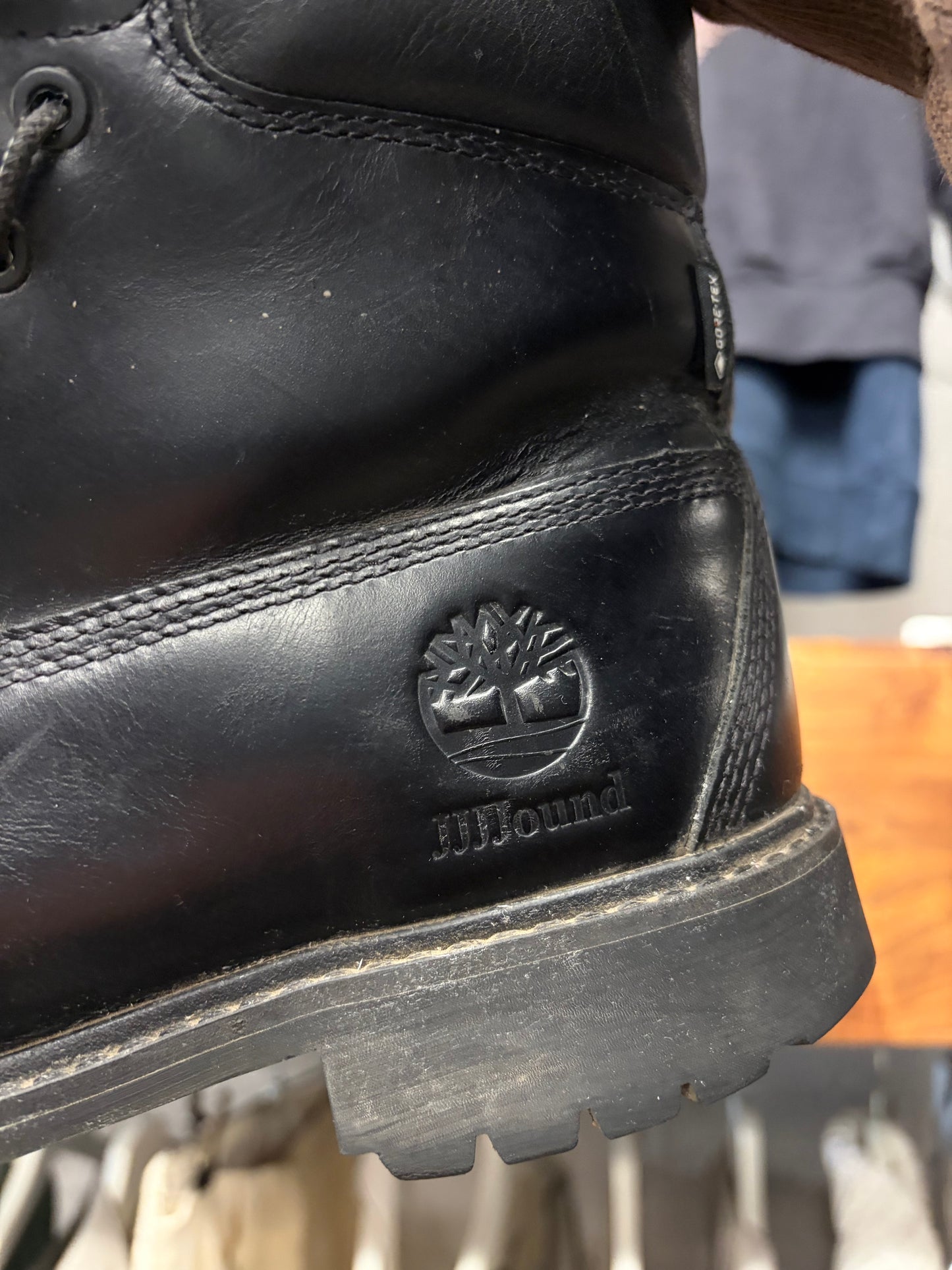 JJJJound x Timberland Black Patent Leather Boots