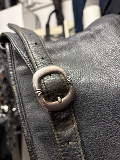 Chrome Hearts ‘Gunslinger’ Black Leather Crossbody Bag
