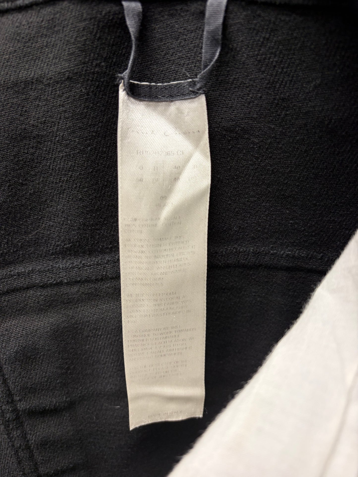 AW2022 Rick Owens ‘Strobe’ Mainline ‘Geth Bela’ Black Wide Drawstring Pants