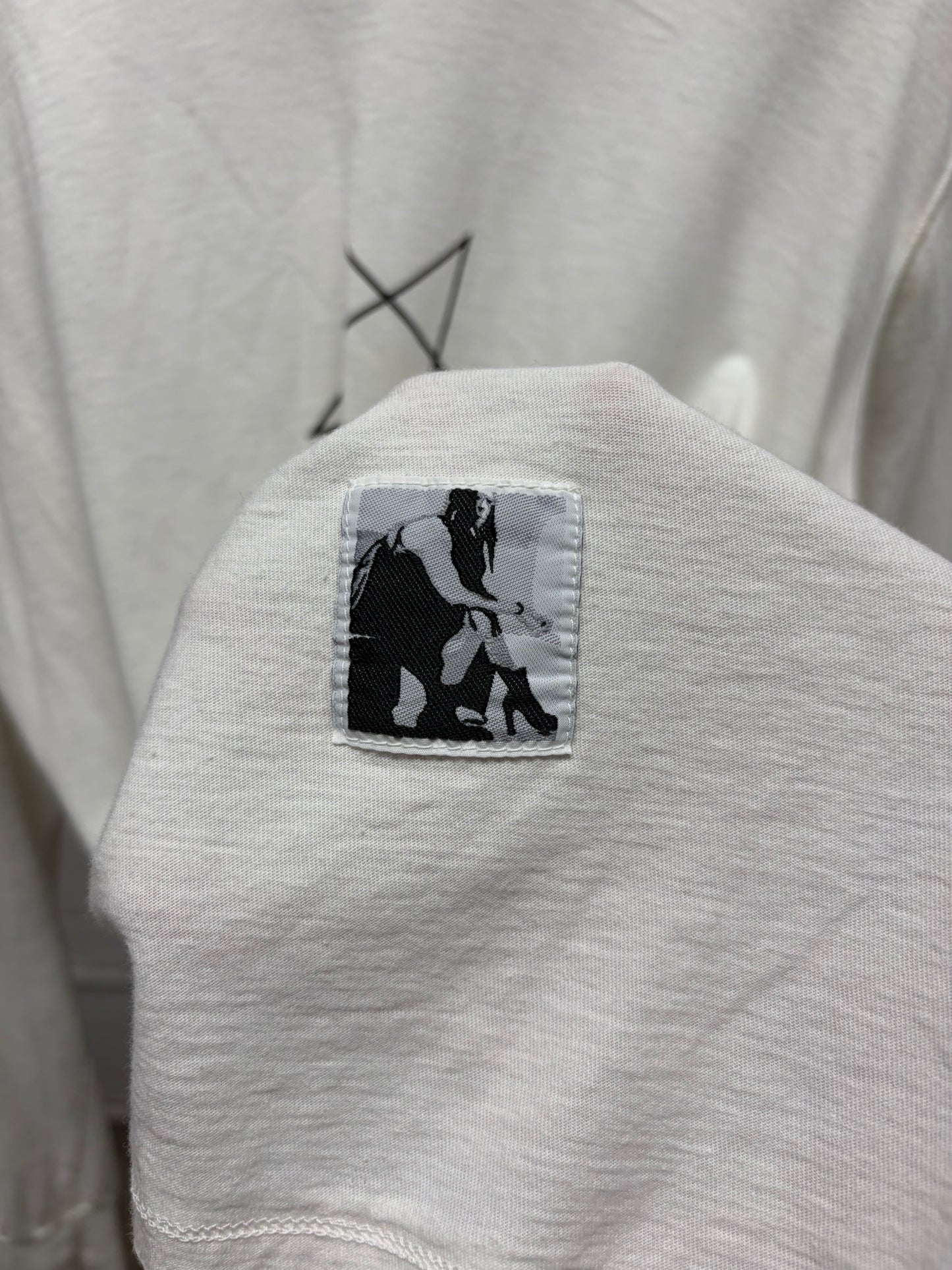 Rick Owens ‘DRKSHDW’ Pentagram Milk Long Sleeve Shirt