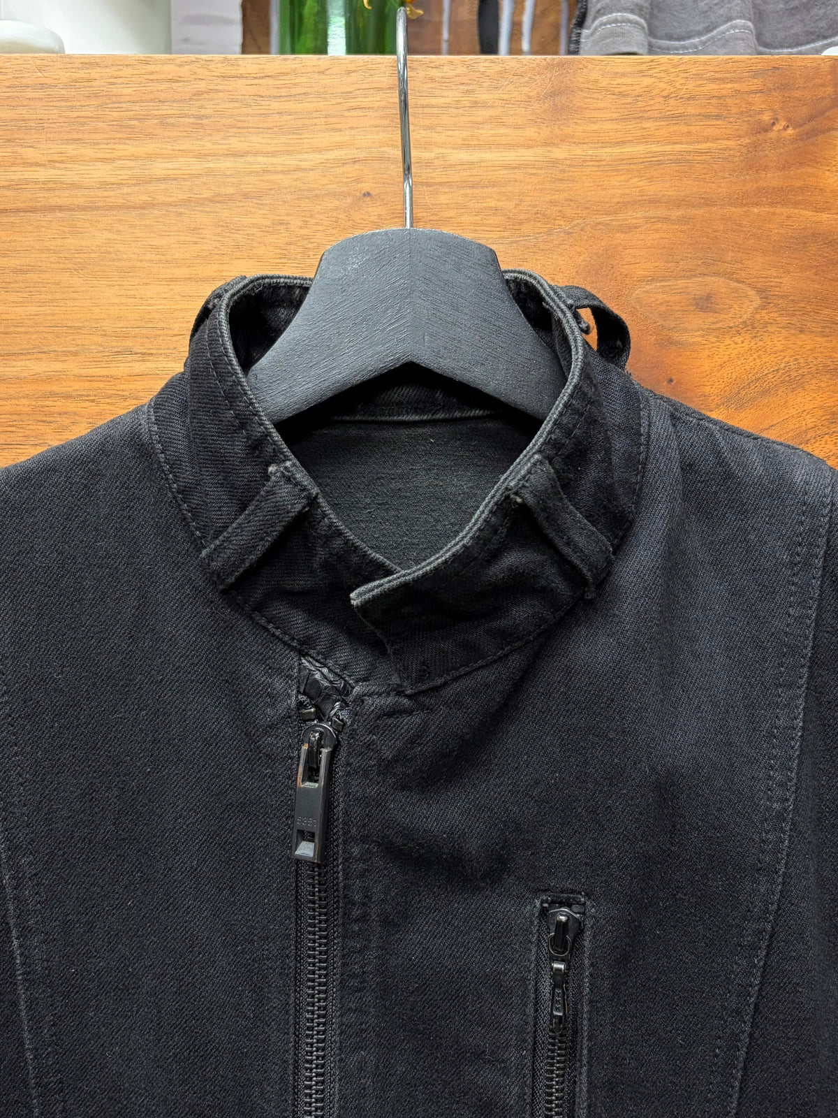 5351 Pour Les Hommes Black ‘Fencing’ Denim Jacket