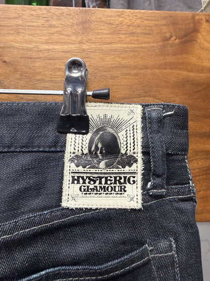 2000s Hysteric Glamour Studded Black Skinny Jeans