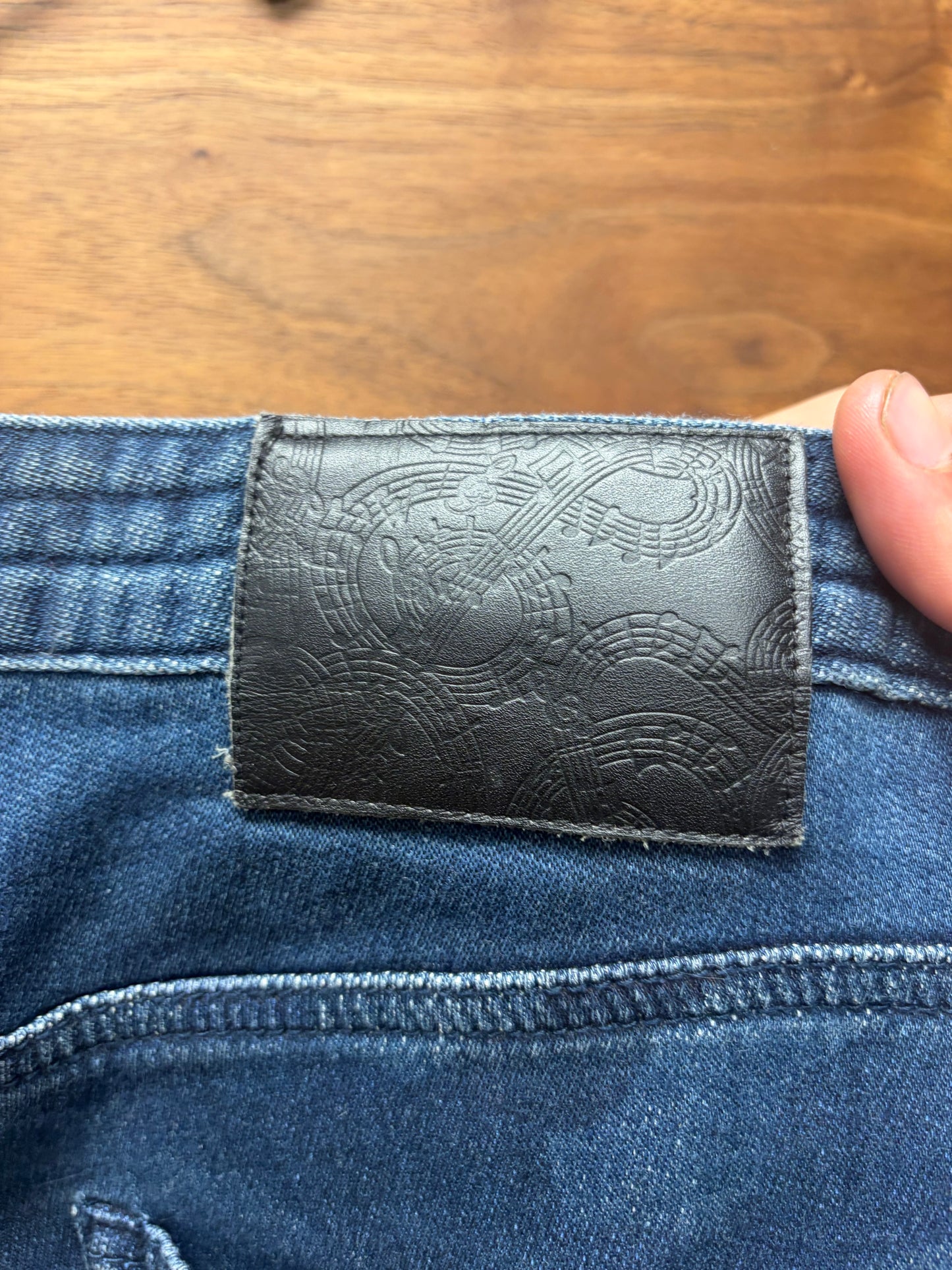 Number (N)ine Distressed Blue Faux Denim