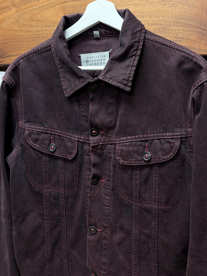 SS2001 Maison Martin Margiela ‘Garment Dyed’ Oxblood Denim Trucker Jacket