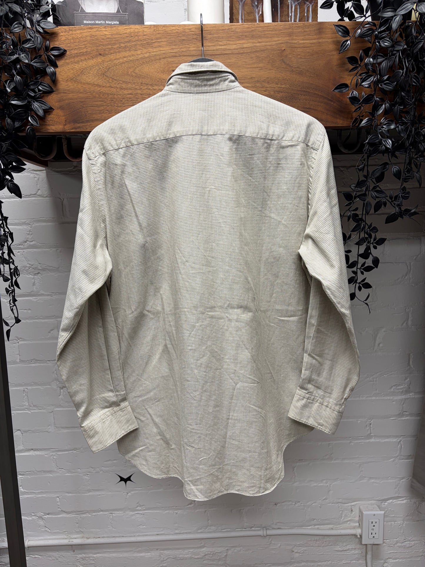 2005 Comme Des Garçons Homme Cream Pinstripe Button Up Shirt