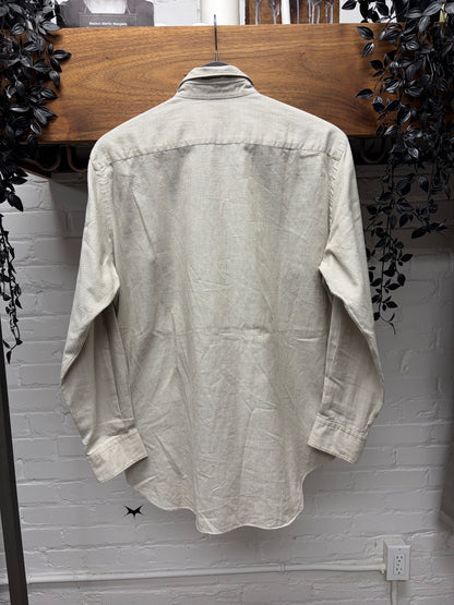2005 Comme Des Garçons Homme Cream Pinstripe Button Up Shirt