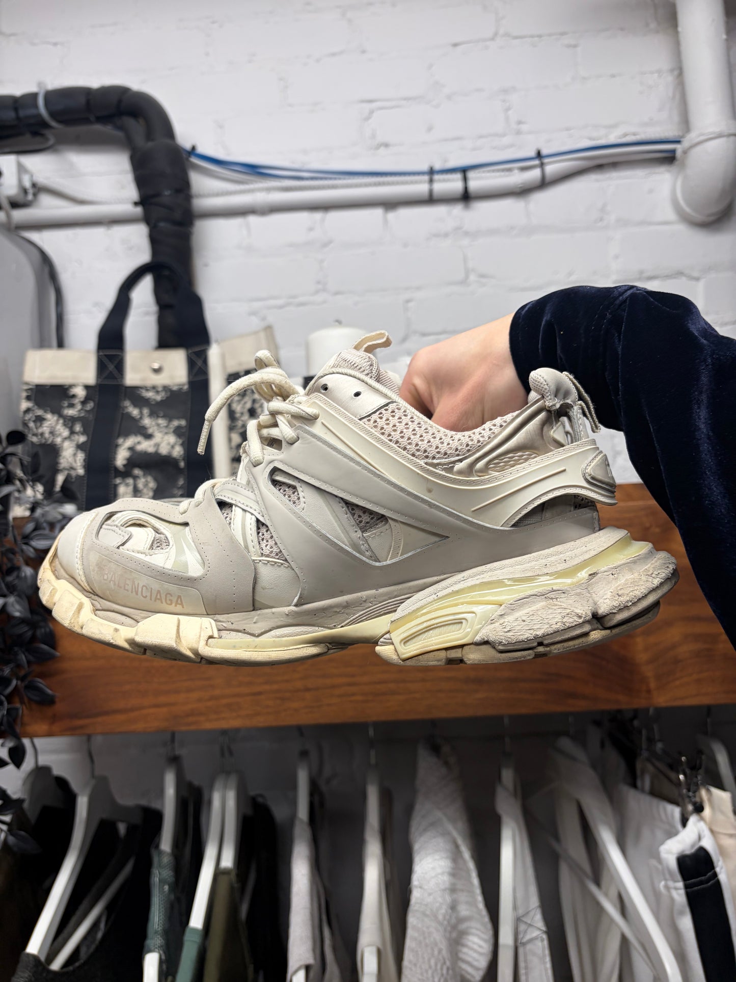 Balenciaga ‘Track’ White Low Top Sneakers