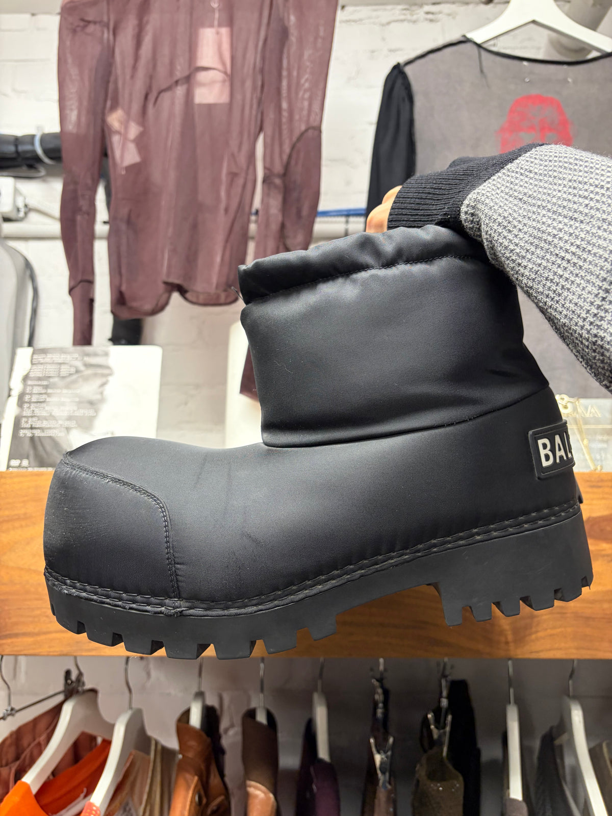 Balenciaga ‘Alaska’ Black Low Top Ski Boots