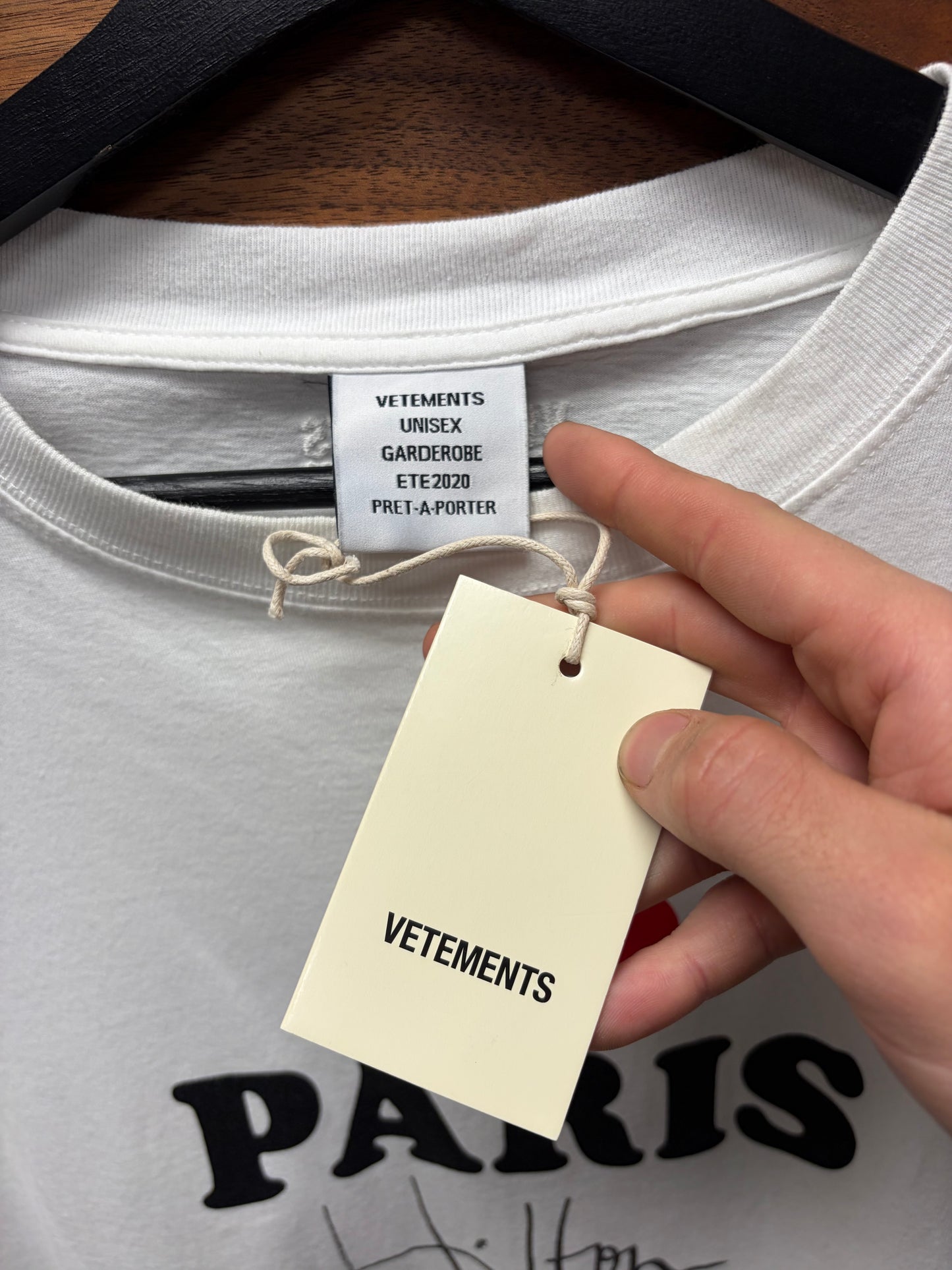 AW2020 Vetements ‘I❤️Paris Hilton’  Oversized Graphic T-Shirt