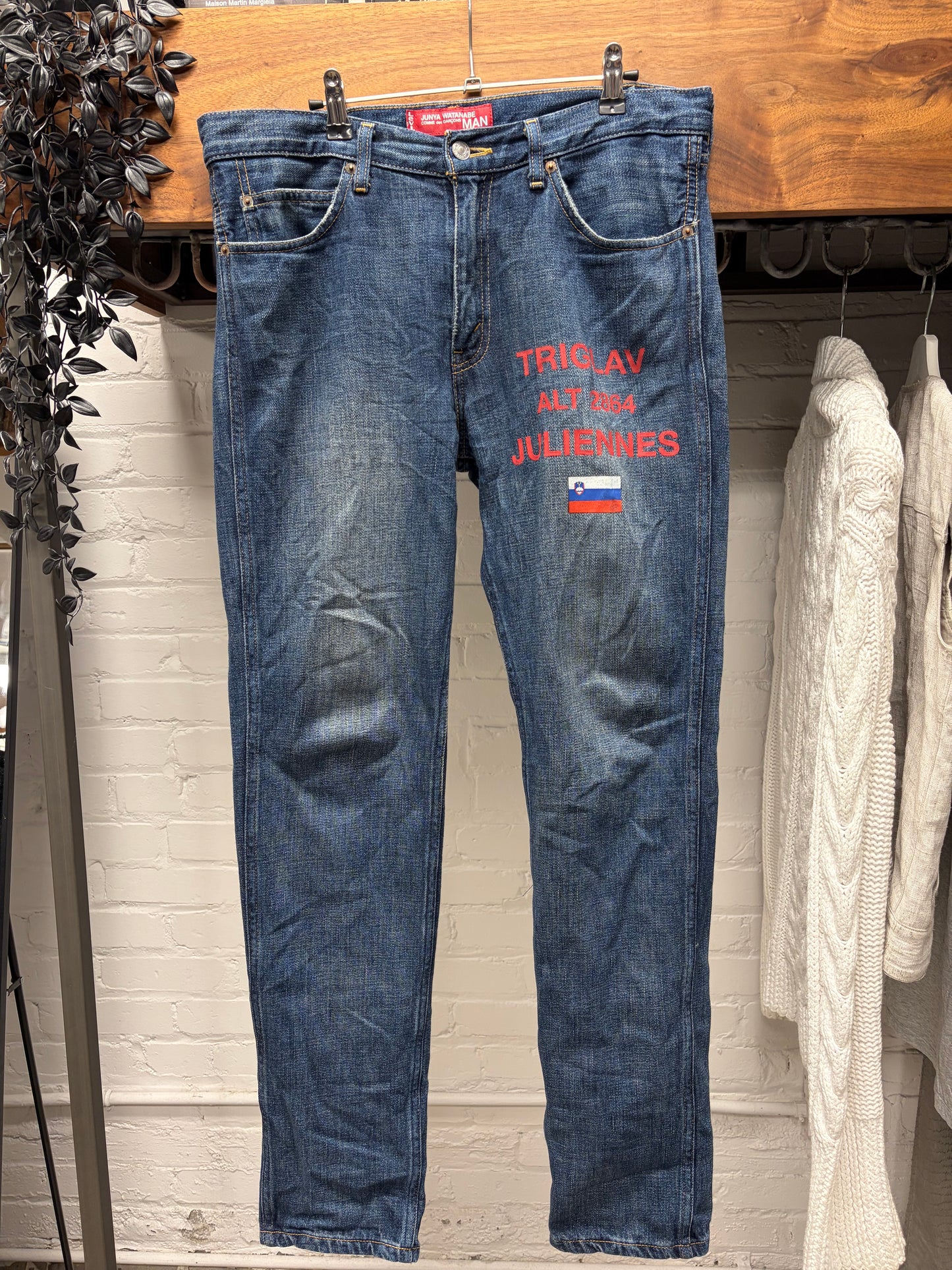 AW2005 Junya Watanabe x Levi’s ‘Triglav’ Flag Blue Jeans