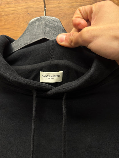 2022 Saint Laurent Hooded Cotton Cape