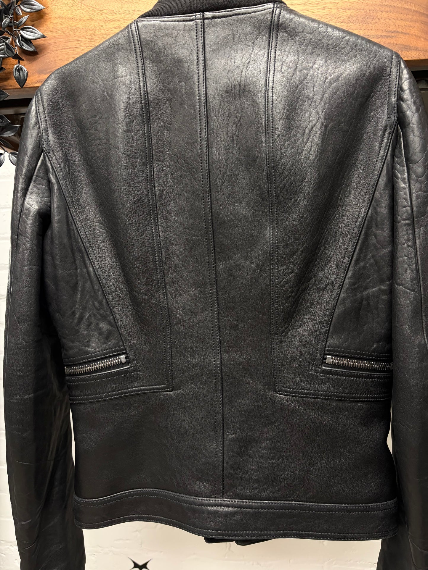 AW2017 Rick Owens ‘Geo Harness’ Lambskin Bomber Jacket