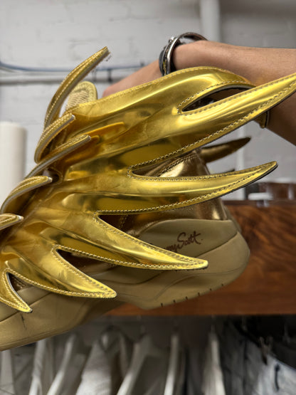 Jeremy Scott x Adidas Wings 3.0 ‘Gold Foil’ High Top Sneakers