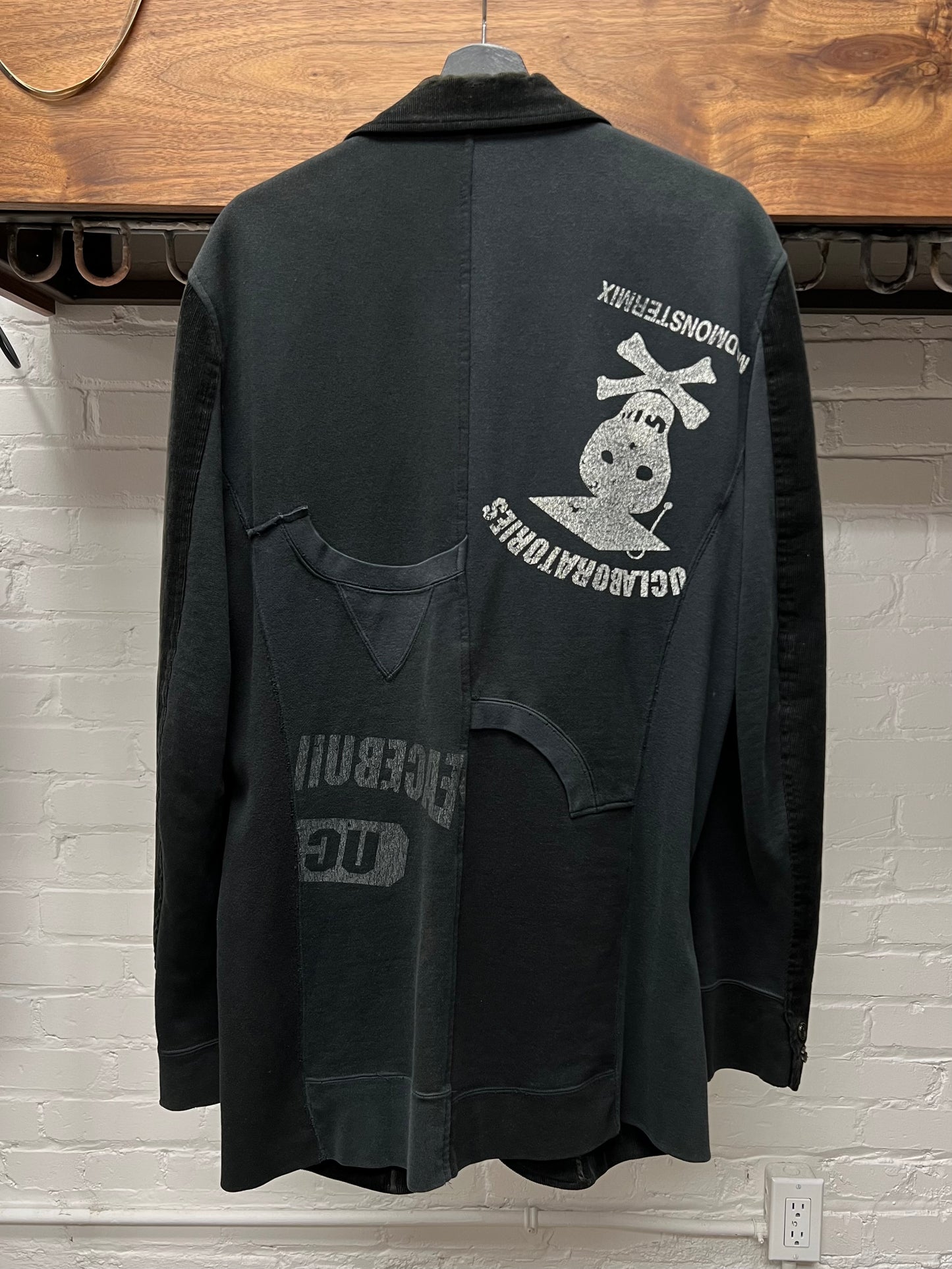 AW2003 Undercover ‘Paper Doll’ Reconstructed Sweatshirt/Corduroy Hybrid Jacket