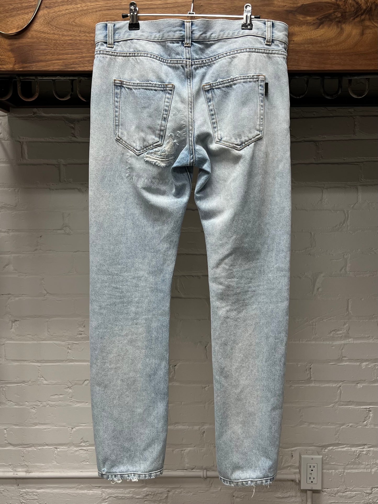 Saint Laurent D18 Light Wash Blue Denim