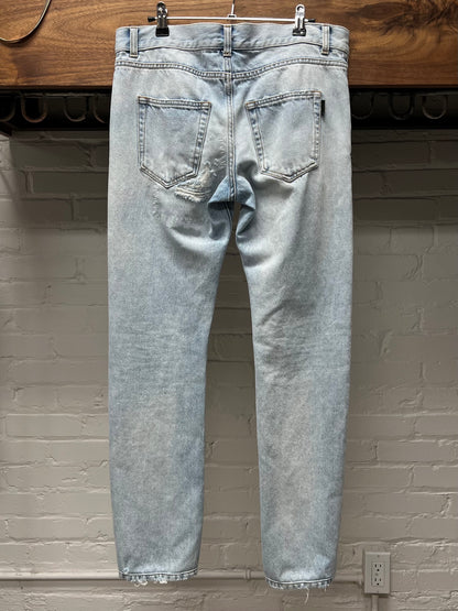 Saint Laurent D18 Light Wash Blue Denim