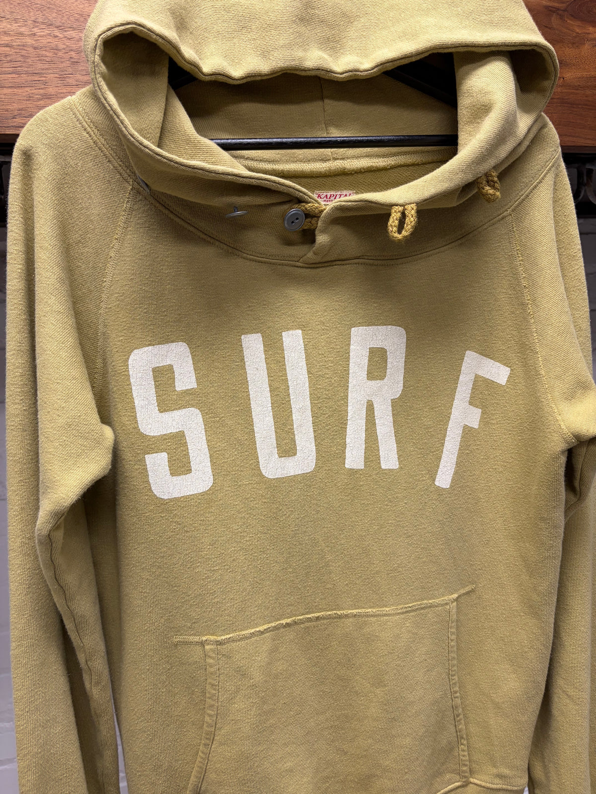 Kapital ‘Surf’ Light Green Cotton Hoodie