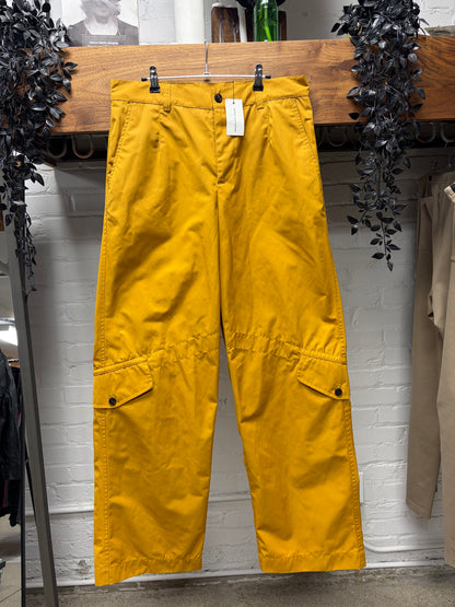Dries Van Noten ‘Paxford’ Mustard Yellow Straight Cut Cargo Pants