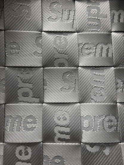 SS2024 Supreme Metallic Silver ‘Woven’ Tote Bag
